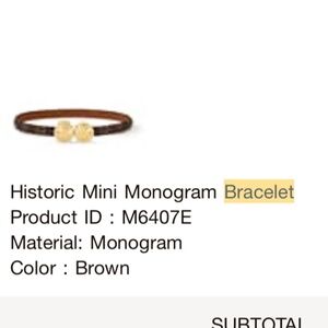 Louis Vuitton historic mini monogram